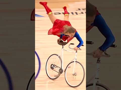 Viola Brand / Supergirl on Bike / NBA Halftime Show Dallas Mavericks