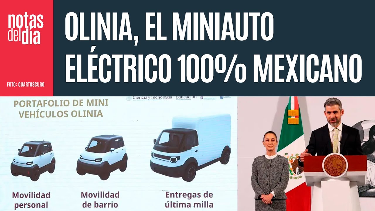El miniauto eléctrico 100% mexicano se llamará Olinia, se enchufará a la luz y será muy barato