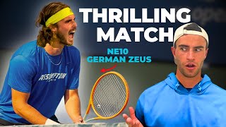 I Faced The NE10 TSITSIPAS: How Do I Handle This German Zeus Of A Forehand?!