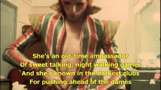 David Bowie Queen Bitch Lyrics on Screen