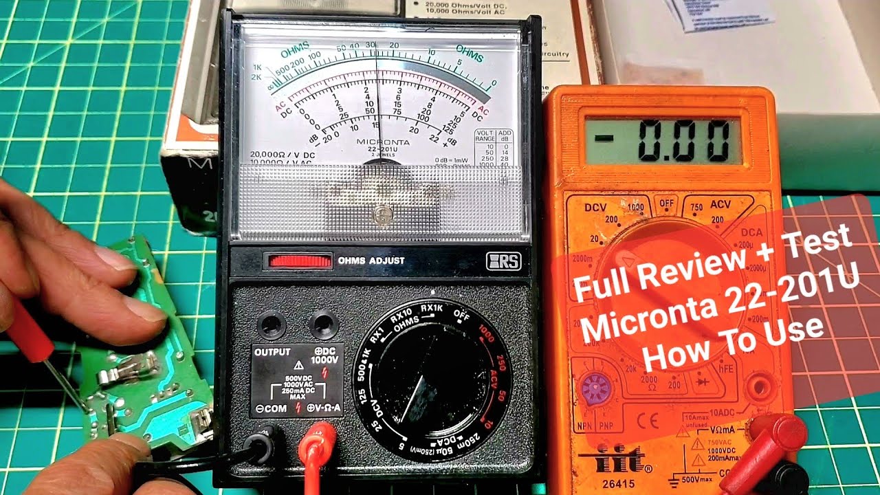 How To Use Vintage Antique Multimeter Micronta 22-201U With Full Review And Test