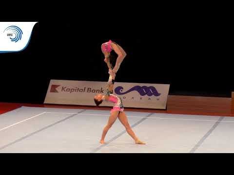 Darya GURYEVA & Darya KALININA (RUS) – 2015 Acrobatic European silver medallists Balance