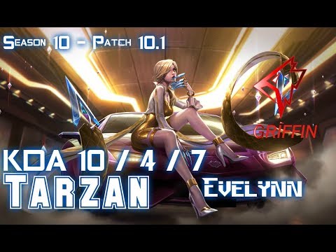 GRF Tarzan EVELYNN vs CAMILLE Jungle - Patch 10.1 KR Ranked