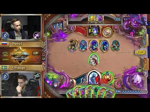 Hearthstone   Hearthstone Korea vs World SemiFINAL Pavel vs Orange