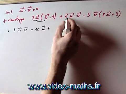 Produit scalaire et développement d'une expression contenant des vecteurs