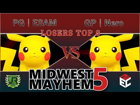 Midwest Mayhem 5 LOSERS TOP 8 - PG | ESAM (Pikachu) vs GP | Nero (Pikachu)