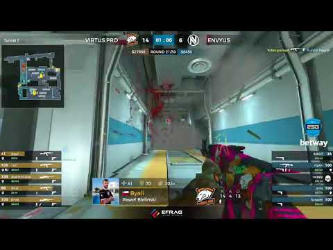 Virtus.pro vs EnVyUs. snax saves the round with a quick double. ESG Tour Mykonos 2017