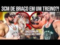 QUANTO DE BRAÇO GANHAMOS EM UM TREINO!? - DESAFIEI O SUPER HOMEM!!