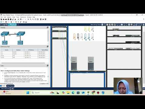 2.9.2 packet tracer - basic switch and end device configuration - physical mode