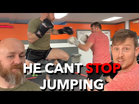SPARRING WITH RESTRICTIONS | Fighting Icy Mike on One Leg?! Hard2Hurt