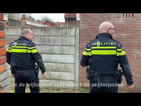 Politie controleert  ook de achterpaden