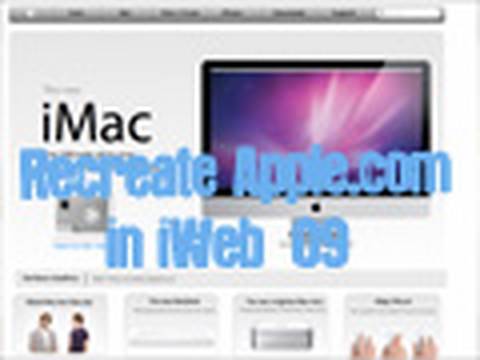 How To Recreate Apple.com In iWeb '09