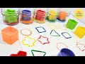 Shapes Painting Activity Learn Shapes Colors Educational Videos For Toddlers