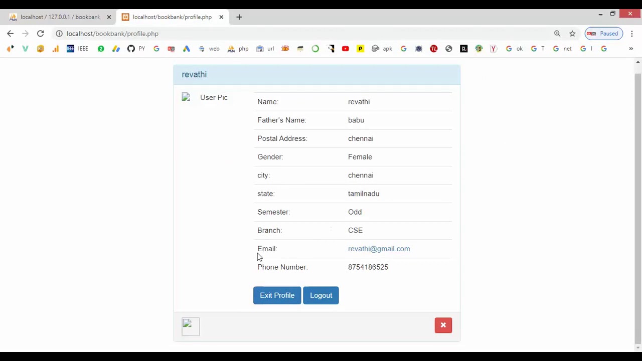 Mini Library Management System in PHP
