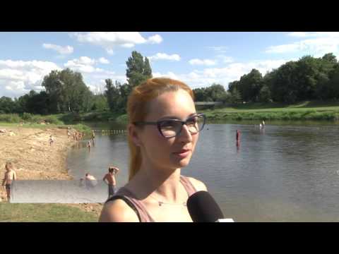 Sieradzanie wypoczywają nad rzeką Wartą