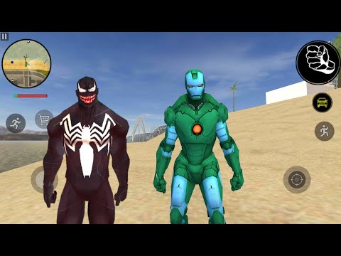 Venom Spider Rope Hero Vice Town Gangster Crime City #2  - Android Gameplay