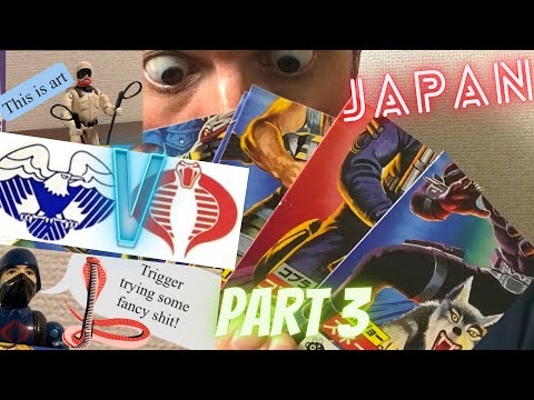 Cobra v GI Joe in Japan. Takara G.I. Joe figures and file card stories. A unique translation