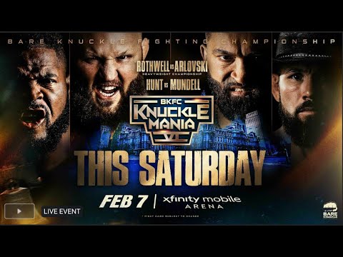 🔴 LIVE: BKFC Knucklemania VI | FULL EVENT | World Heavyweight Championship Main Event #boxing