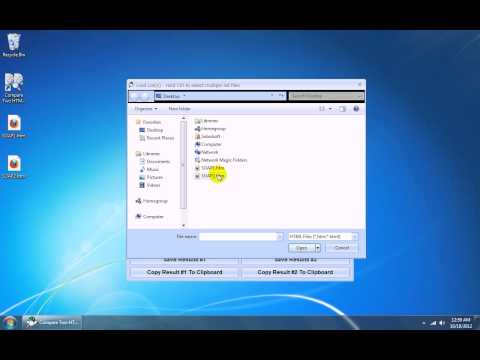 Compare Two HTML Files or Web Sites Software
