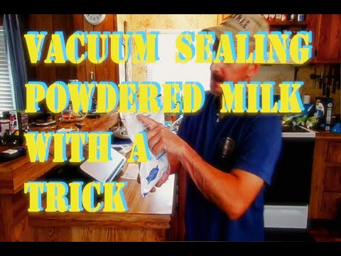 Part of a video titled How to vacuum seal powdered milk tips & tricks - YouTube