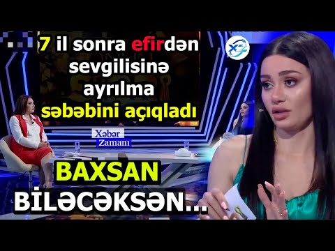 Müğənni Zeynəb Sevgilisindən ilk dəfə ayrılma səbəbini efir vasitəsilə sevgilisinə açıqladı