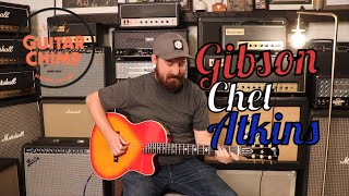 Video thumbnail for 2003 Gibson Chet Atkins SST Cherry Sunburst by Guitar Chimp