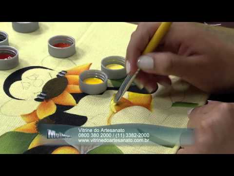 Mulher.com 20/03/2014 Eliana Rolim - Pano de copa abelhinhas Parte 1/2