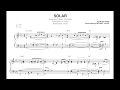 Keith Jarrett - Solar (Solo Piano) - Transcription
