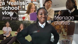 a school vlog 📓 REALISTIC week in my life || teenage diaries (british, aesthetic, romanticizing)