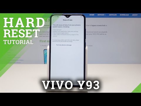 How to Factory Reset VIVO Y93 - Wipe Data / VIVO Master Reset