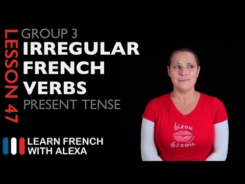 Group 3 Irregular French Verbs (Present Tense)