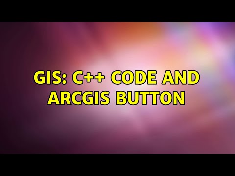 GIS: C++ code and ArcGIS Button