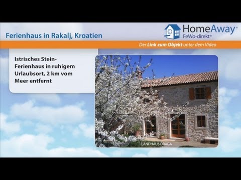 Istrien: Istrisches Stein-Ferienhaus in ruhigem Urlaubsort, 2 km vom Meer - FeWo-direkt.de Video