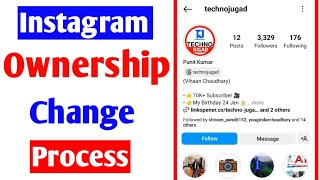 how to change Instagram ownership |Instagram owner change process |Insta ownership change kaise kare