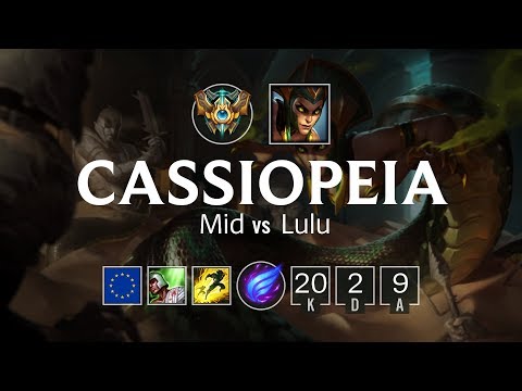 Cassiopeia Mid vs Lulu - EUW Challenger Patch 8.11