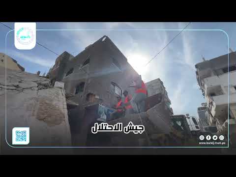 أعمال إزالة ركام وفتح شارع رئيسي في بلوك 5 في البريج