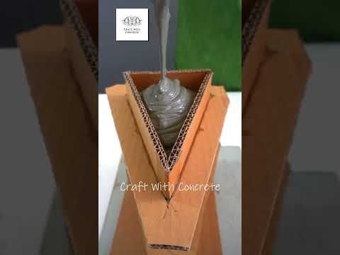 DIY Bookends from CARDBOARD #shorts #feedshorts #cement #diy #bookend #unique #carton #cardboard