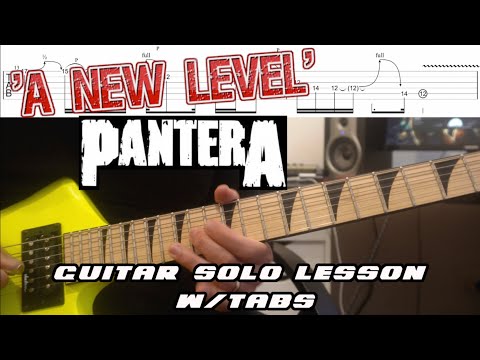 How to play ‘A New Level’ by Pantera Guitar Solo Lesson w/tabs