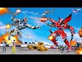 रोबोट भेड़िया रोबोट लड़ाई RC Robot Fight With Wolf Robot