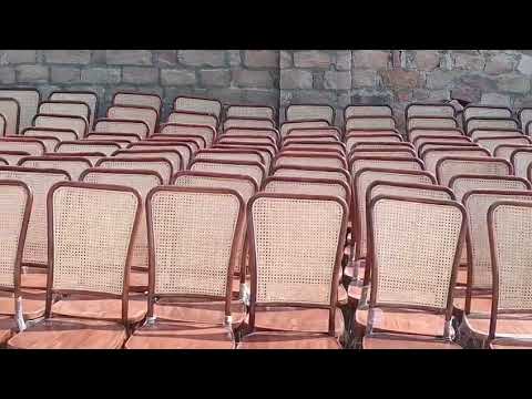 Cross back metal banquet Chair