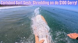 $100 Costco Board Rips Carlsbad Waves! 🏄♂️ Glassy Surf Adventure