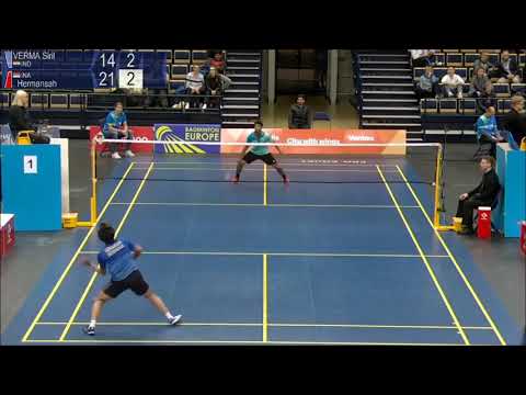 CUT Siril Verma vs Hermansah MS, R16   Finnish Open 2018