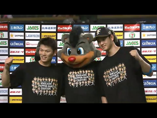 ファイターズ・大野選手・大谷選手ヒーローインタビュー 2015/5/30 F-D