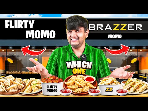 BRAZZER MOMOS vs FLIRTY MOMOS | Battle of Funny Names Restaurant 