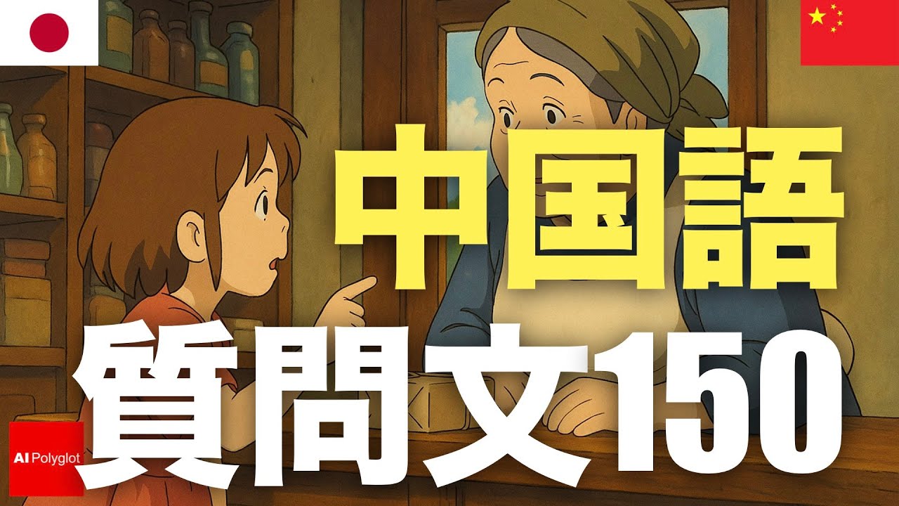 中国語質問文150 | 聞き流し | ピンイン付き | 第二外国語 | 音声学習 | リスニング練習