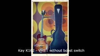 Video thumbnail for Comparison of 6 vintage basses: Kay K162 & EB-100, Burns, Harley Benton, Krunk 75, Mambo Defil by mk is watoo
