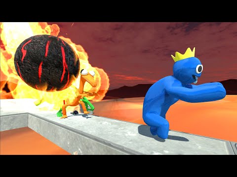 Who Can Run Away From The Fireball - Animal Revolt Battle Simulator