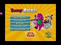 Barney Rocks Song Sampler For Come On Over To Barney S House DVD Menu