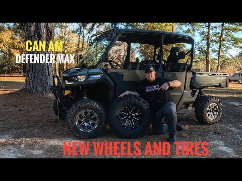 Can Am Defender Max Lonstar | NEW MSA BOXER WHEELS | MAXXIS CARNIVORE TIRES #canam #defender #tires