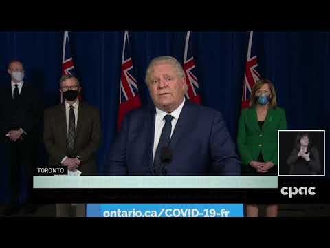 Ontario Premier Doug Ford announces entire province is going into an "emergency brake shutdown"